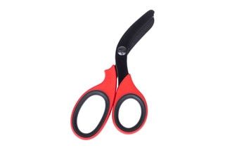 XShear Black Titanium Coated 7.5" Trauma Shears with red soft touch inner handles